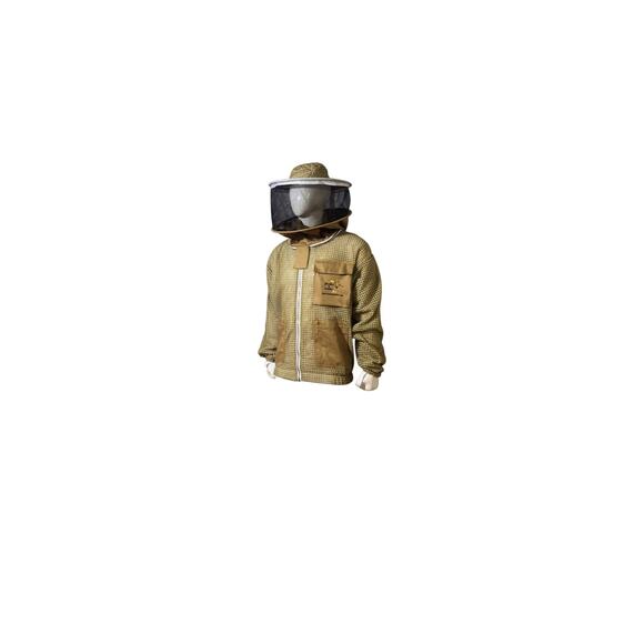Beekeeping Unisex Outfit with Ventilated Jacket and round veil Khaki Large NWT - Picture 4 of 4